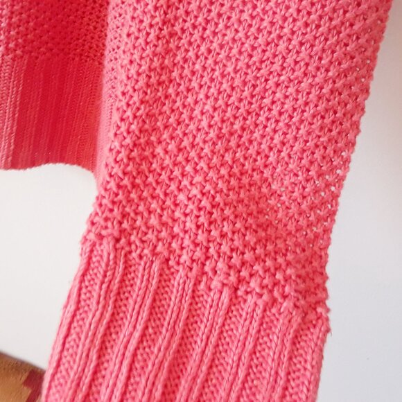 NWOT J Crew Coral Pink 100% Linen Knit Sweater Top XL - Picture 9 of 9